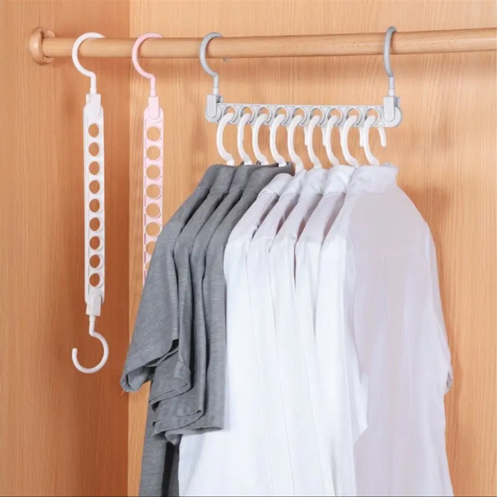 3 pcs set of Nine Hole Magic Hanger Creative Multi Functional new in bag